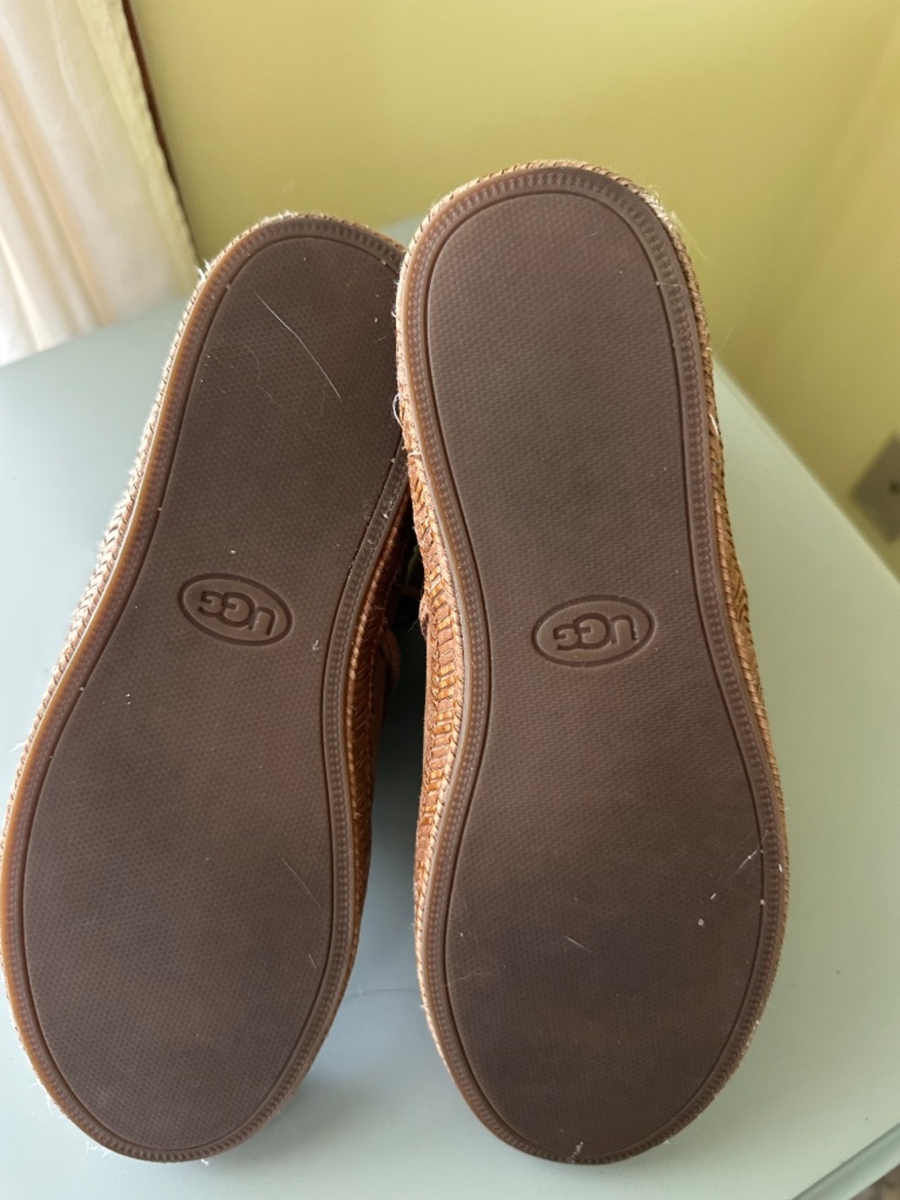 UGG moc style zip ankle boots, Chestnut, size 7.5 - Picture 5 of 8